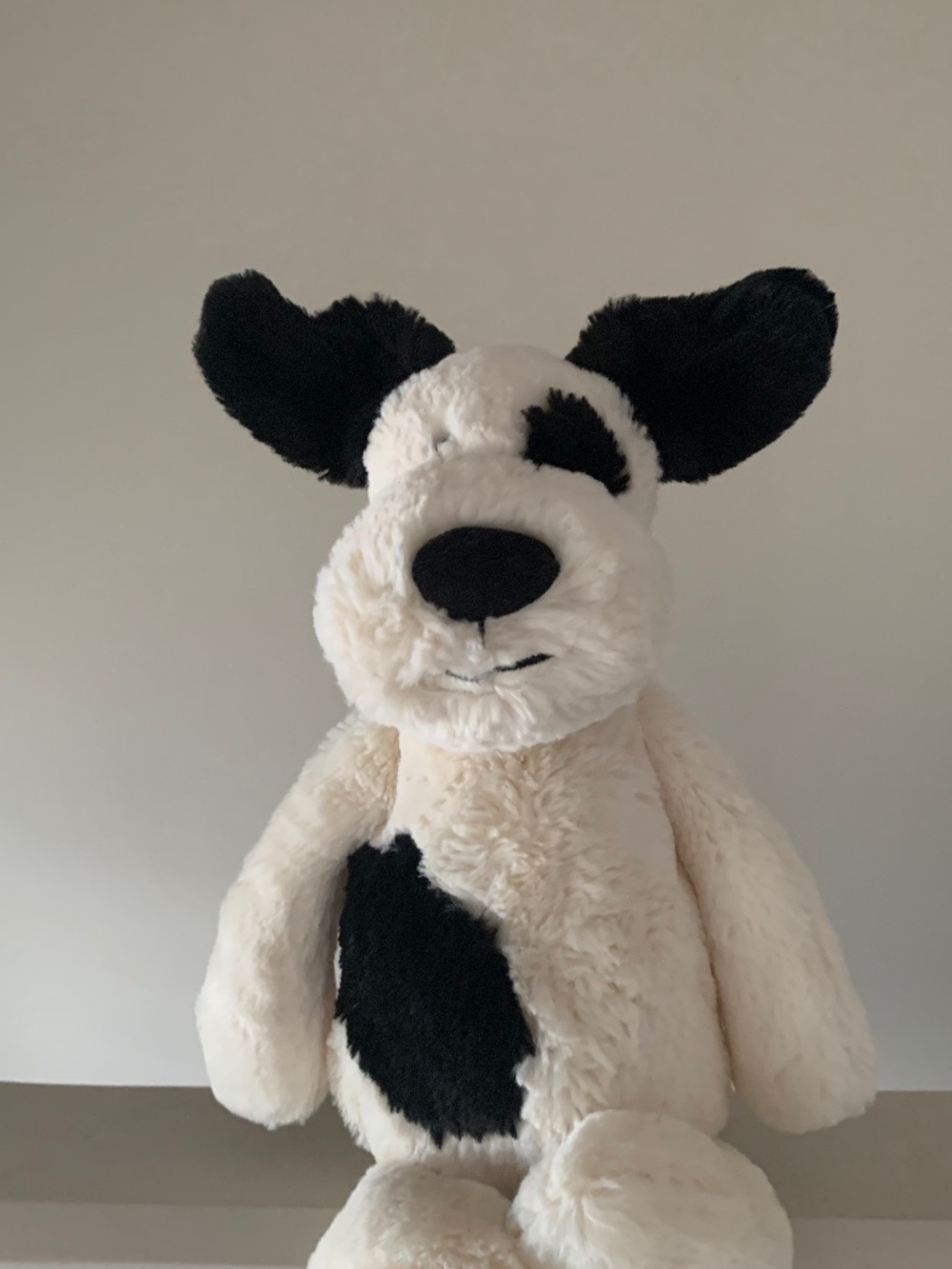 Jellycat Bashful Black and Cream Puppy